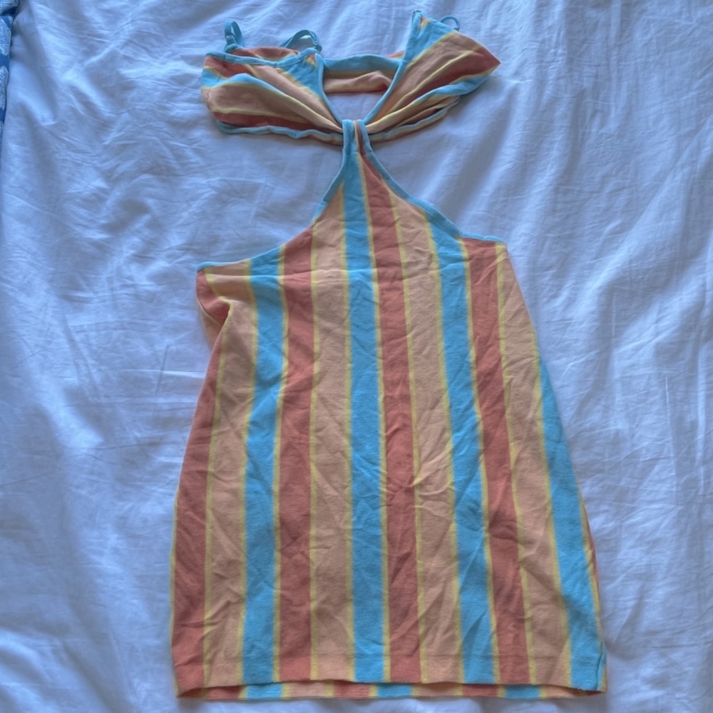 Princess Polly Striped Cutout Dress